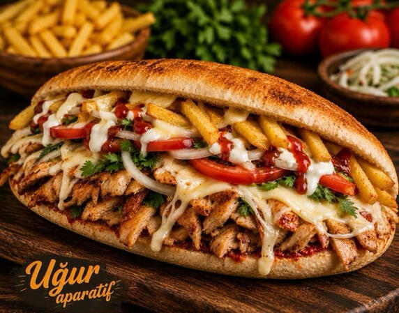 kaşarlı tavuk döner
